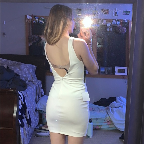White formal dress from lulus - Picture 7 of 8